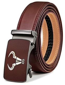 Men's Belt,Bulliant Brand Ratchet Belt Of Genuine Leather For Men Dress,Size Customized