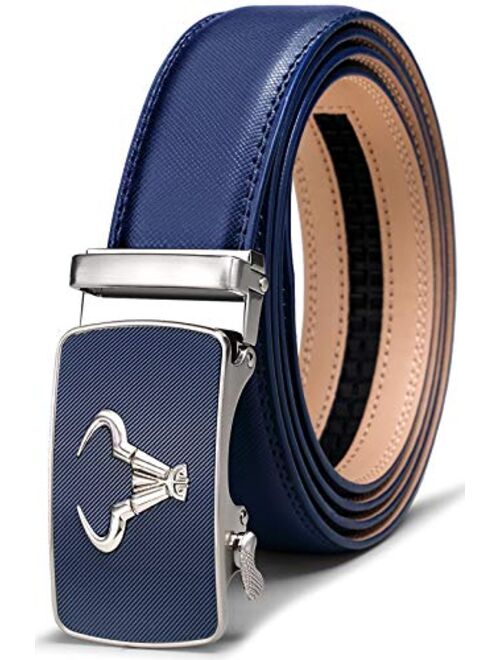 Men's Belt,Bulliant Brand Ratchet Belt Of Genuine Leather For Men Dress,Size Customized