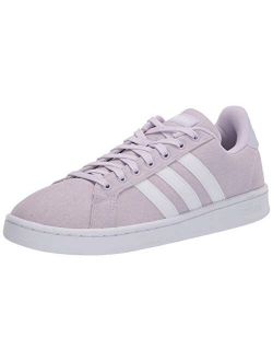 Women's Grand Court Sneaker, Purple tint/ftwr White/ftwr White, 5 M US