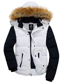 Wantdo Men's Winter Puffer Jacket Thicken Winter Coat Warm Padded Jacket with Hood