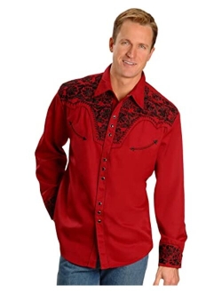 Mens Floral Tooled Shirt