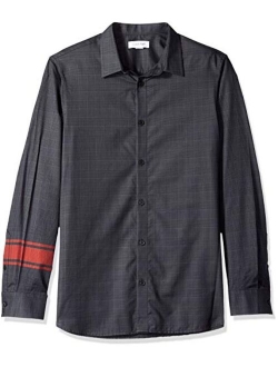 Men's Long Sleeve Button Down Plaid Shirt