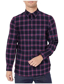 Men's Long Sleeve Button Down Plaid Shirt