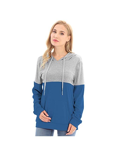 Bearsland Women's Maternity Breastfeeding Sweater Hoodie Nursing Sweatshirt with Pockets