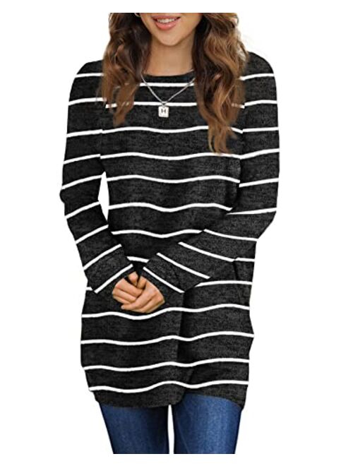 Sweaters for Women Casual Tunic Tops to Wear with Leggings