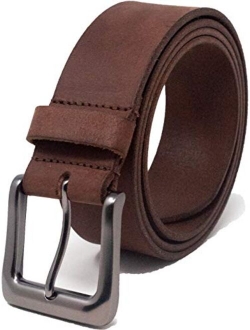 Ashford Ridge Mens 38mm Full Hide Real Leather Belt for Jeans