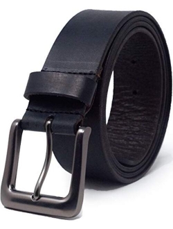 Ashford Ridge Mens 38mm Full Hide Real Leather Belt for Jeans