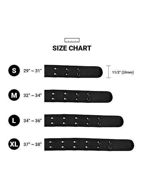 Casual Unisex Canvas Belt Double Hole Belt - Double Grommets Belt for Men and Women