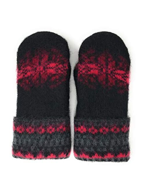 Warm Wool Mittens for Women 100% Icelandic Wool Fleece Lined by Freyja Canada