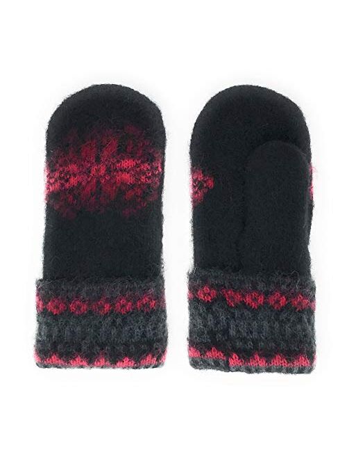 Warm Wool Mittens for Women 100% Icelandic Wool Fleece Lined by Freyja Canada