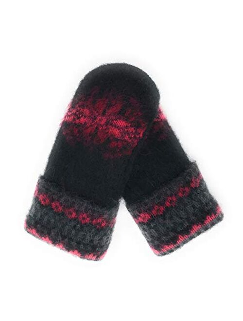 Warm Wool Mittens for Women 100% Icelandic Wool Fleece Lined by Freyja Canada