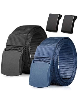 Nylon Belt, Men Military Tactical Breathable Belt. fast through the airport Metal security Detect