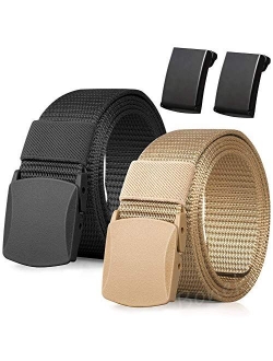 Nylon Belt, Men Military Tactical Breathable Belt. fast through the airport Metal security Detect