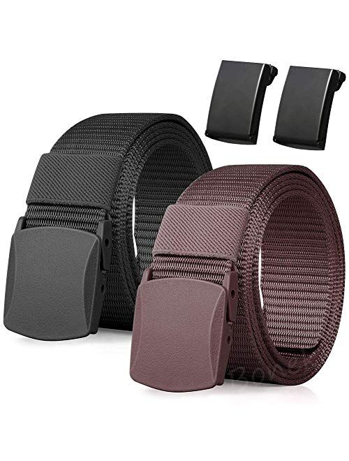 Nylon Belt, Men Military Tactical Breathable Belt. fast through the airport Metal security Detect