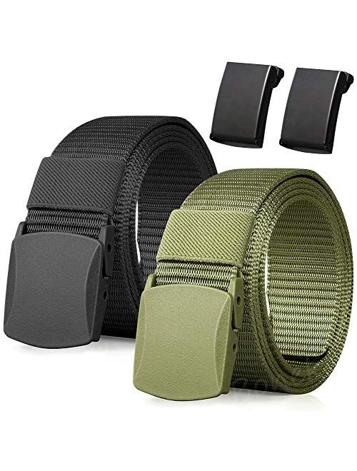 Nylon Belt, Men Military Tactical Breathable Belt. fast through the airport Metal security Detect