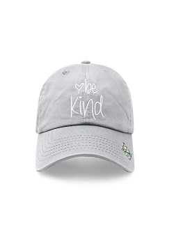 Be Kind Trendy Fashion Dad Hat Cotton Baseball Cap Polo Style Low Profile