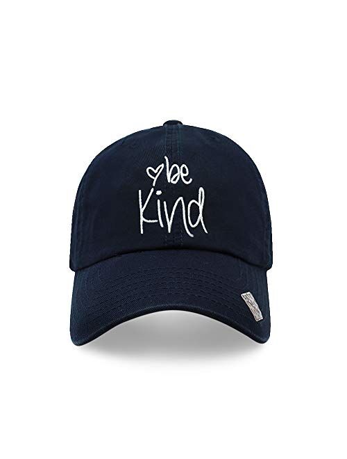 Be Kind Trendy Fashion Dad Hat Cotton Baseball Cap Polo Style Low Profile