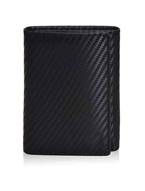 Trifold Leather  Wallet Design RFID Blocking Front Pocket Wallet