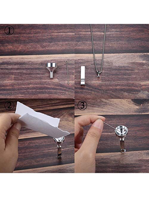 Milacolato 2 pcs Cremation Urn Pendant Necklace for Memorial Black Stainless Steel with CZ Necklace Ashes Jewelry Keepsakes