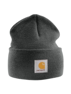 - Acrylic Watch Cap - Grey Beanie ski hat