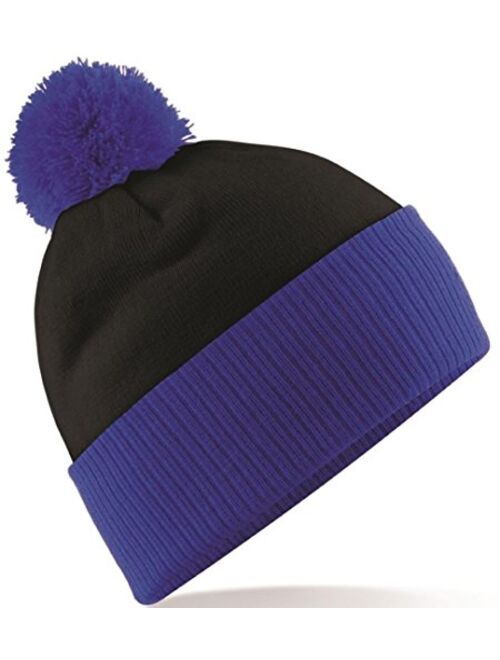 Beechfield Snowstar Duo Two-Tone Winter Beanie Hat