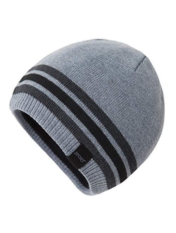 OMECHY Mens Winter Beanie Hat Oversized Warm Knit Fleece Lined Short Beanie Ski Skull Cap