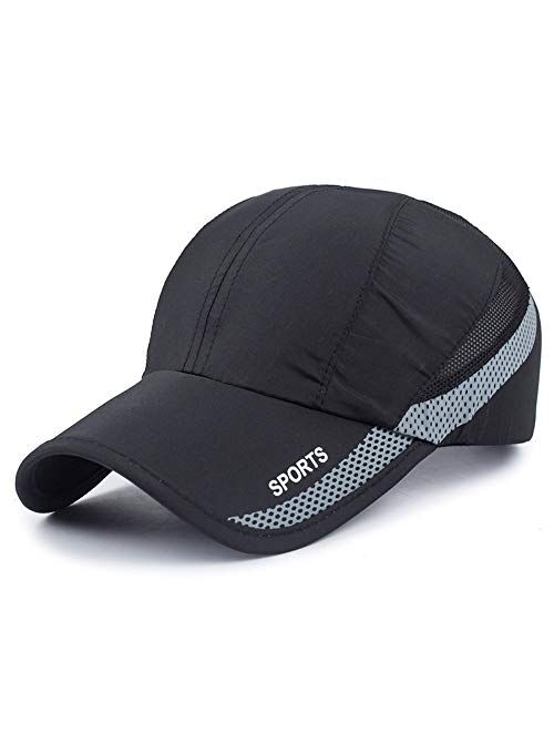 HH HOFNEN Quick Dry Cap Lightweight Running Hats Outdoor Airy Mesh Adjustable Sports Sun Hat UV Protection Hat for Men Women