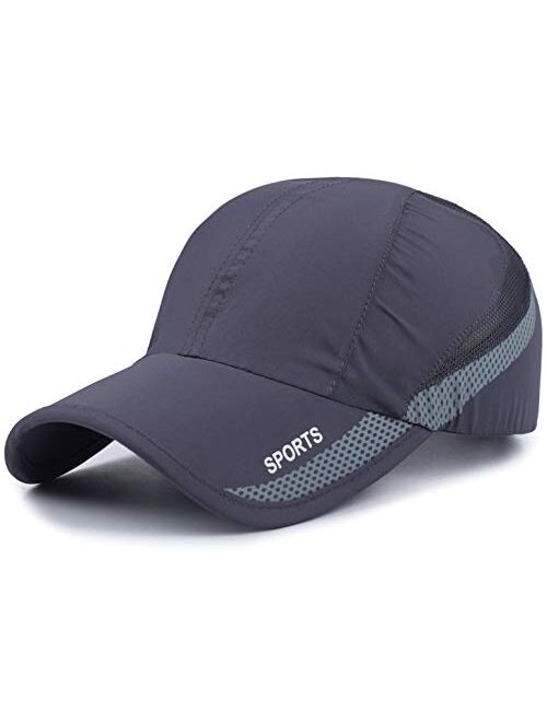 HH HOFNEN Quick Dry Cap Lightweight Running Hats Outdoor Airy Mesh Adjustable Sports Sun Hat UV Protection Hat for Men Women