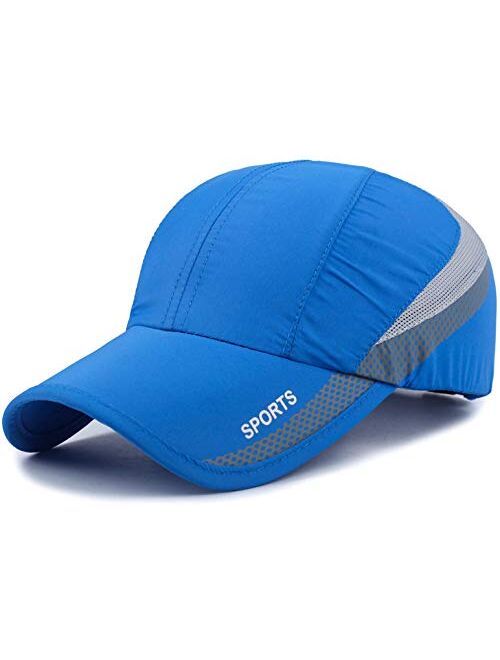 HH HOFNEN Quick Dry Cap Lightweight Running Hats Outdoor Airy Mesh Adjustable Sports Sun Hat UV Protection Hat for Men Women