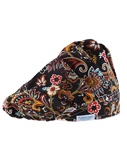 TOMMHANES AMISGUOER Bouffant Hat Work Leisure Cap One Size Multiple Colors