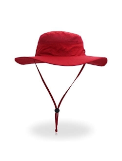 QingFang Wide Brim Sun Hat Mesh Bucket Hat Lightweight Bonnie Hat Perfect for Outdoor Activities