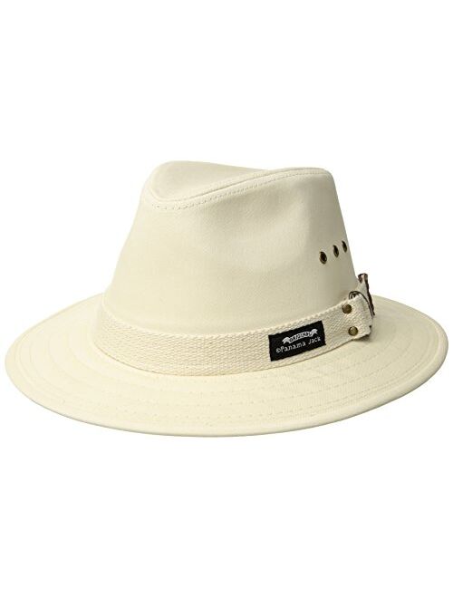 Panama Jack Men's Original Canvas Safari Sun Hat, 2 1/2" Brim, UPF (SPF) 50+ Sun Protection