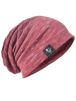 JESSE RENA Men's Chic Striped Thin Baggy Slouch Summer Beanie Skull Cap Hat