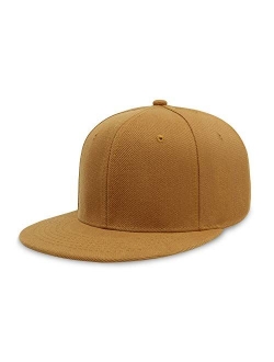 CHOK.LIDS Flat Visor Snapback Hat Blank Cap Baseball Cap