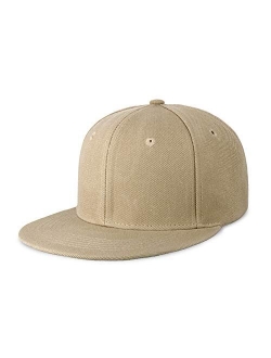 CHOK.LIDS Flat Visor Snapback Hat Blank Cap Baseball Cap