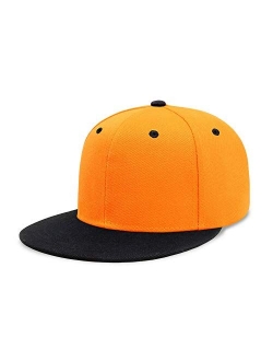 CHOK.LIDS Flat Visor Snapback Hat Blank Cap Baseball Cap