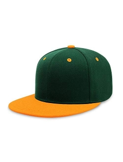 CHOK.LIDS Flat Visor Snapback Hat Blank Cap Baseball Cap