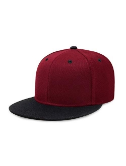 CHOK.LIDS Flat Visor Snapback Hat Blank Cap Baseball Cap