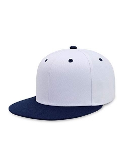 CHOK.LIDS Flat Visor Snapback Hat Blank Cap Baseball Cap