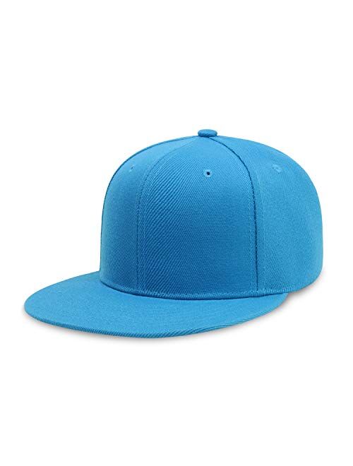 CHOK.LIDS Flat Visor Snapback Hat Blank Cap Baseball Cap