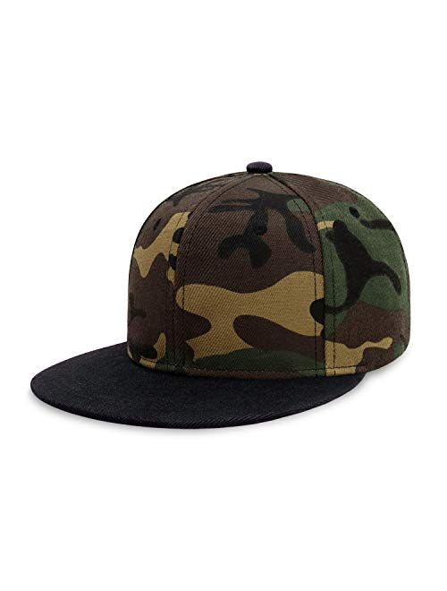 CHOK.LIDS Flat Visor Snapback Hat Blank Cap Baseball Cap