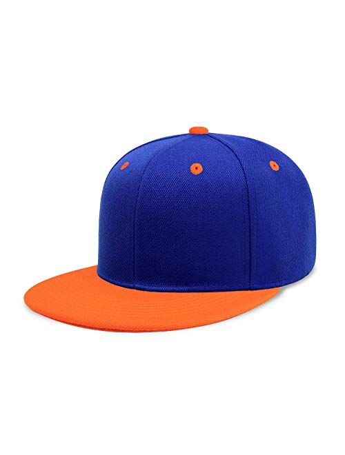 CHOK.LIDS Flat Visor Snapback Hat Blank Cap Baseball Cap