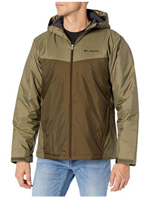 Columbia Mens Glennaker Sherpa Lined Rain Jacket, Waterproof