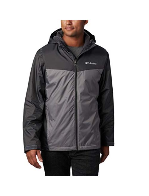 Columbia Mens Glennaker Sherpa Lined Rain Jacket, Waterproof