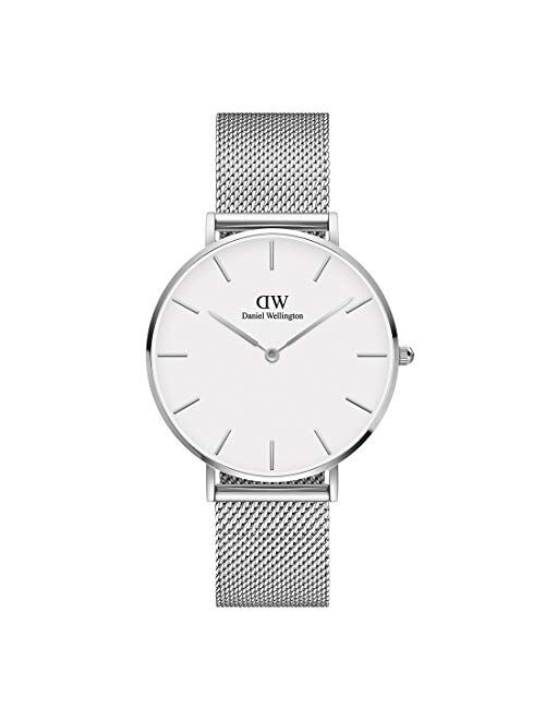 Daniel Wellington Petite Sterling Watch, Silver Mesh Bracelet