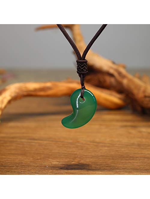 AMORWING Three Sacred Treasures Magatama Pendant Necklace