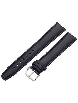 Hadley-Roma Men's MSM881XA-160 16-mm Black Oil-Tan Leather Watch Strap