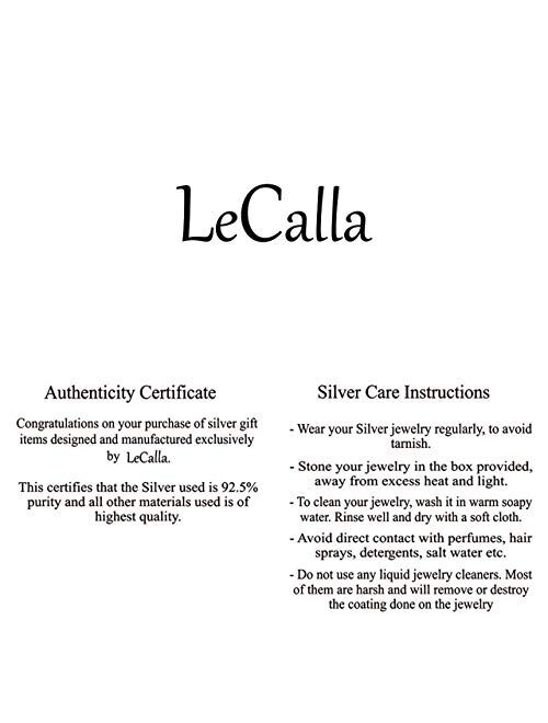 LeCalla Sterling Silver Jewelry Two Tone Light Weight Italian Design Hoop Earrings for Women