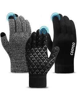 COOYOO Winter Gloves for Women and Men,Touchscreen Gloves,Running Gloves