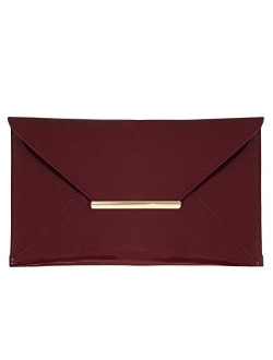 Faux Patent Leather Envelope Candy Clutch Bag